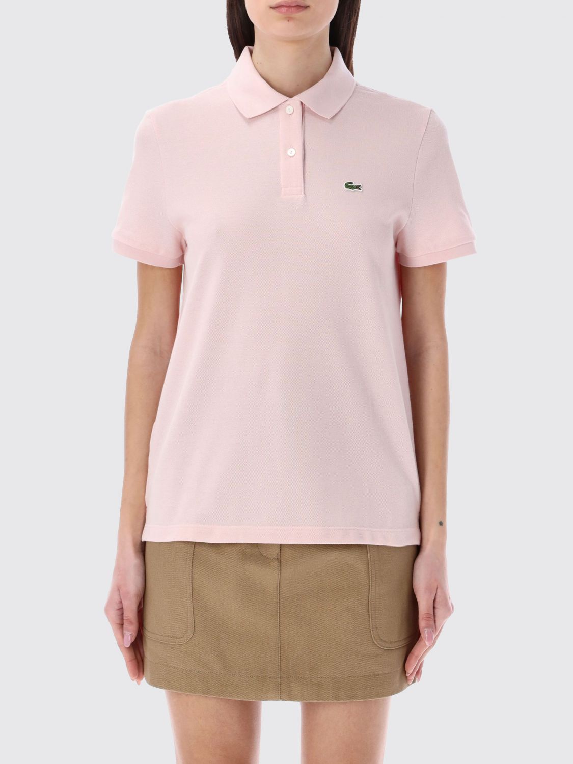 LACOSTE Baumwollpolohemd mit Logo