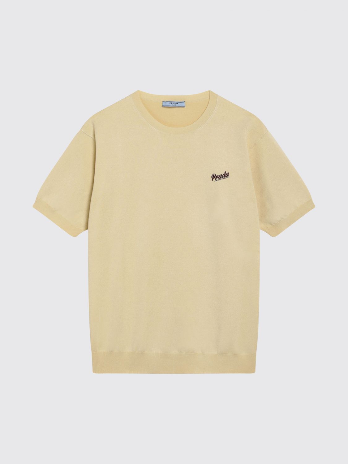 Prada Silk Crew-neck Sweater In Multi