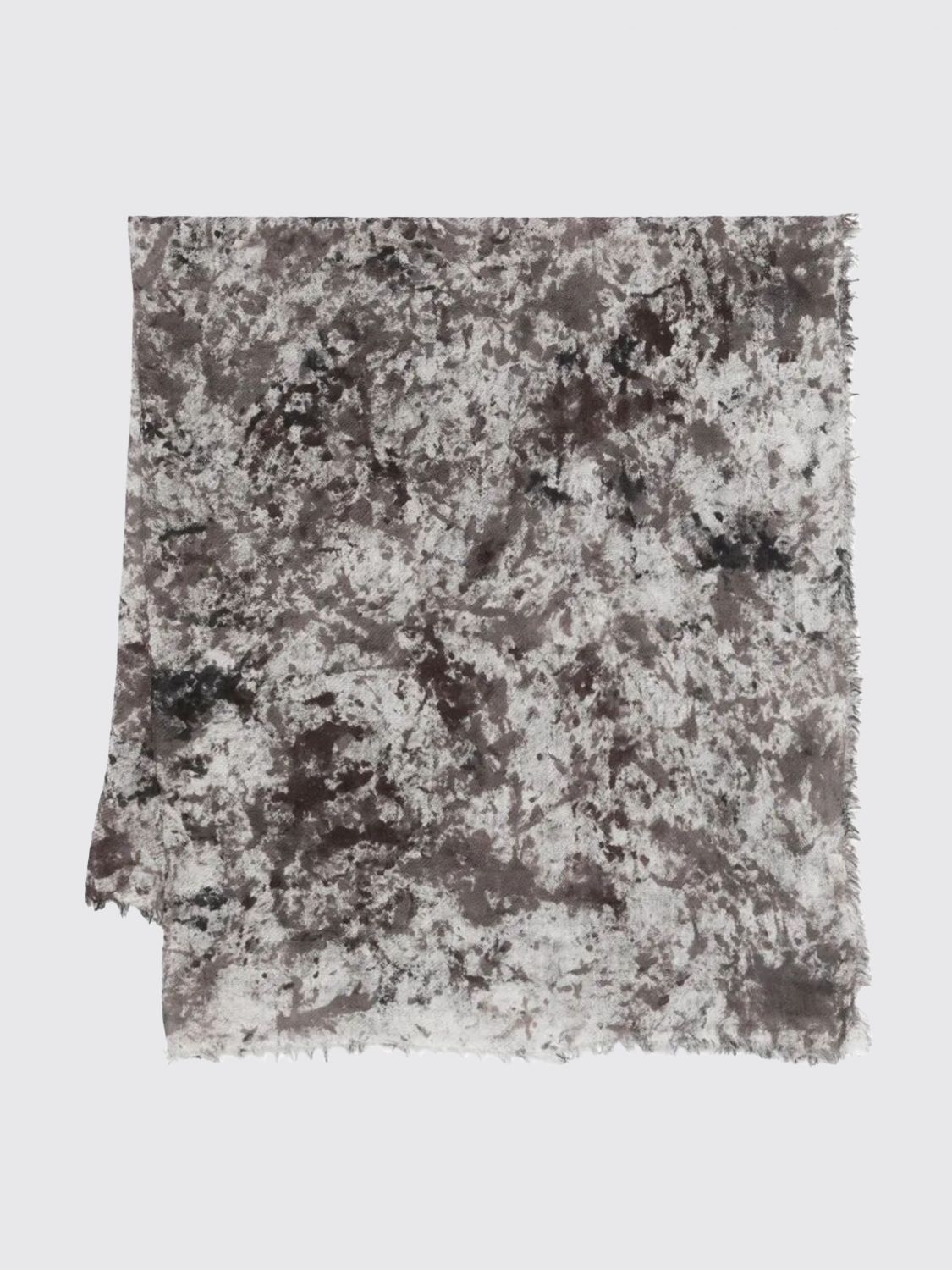 Avant Toi Camouflage Linen Blend Scarf