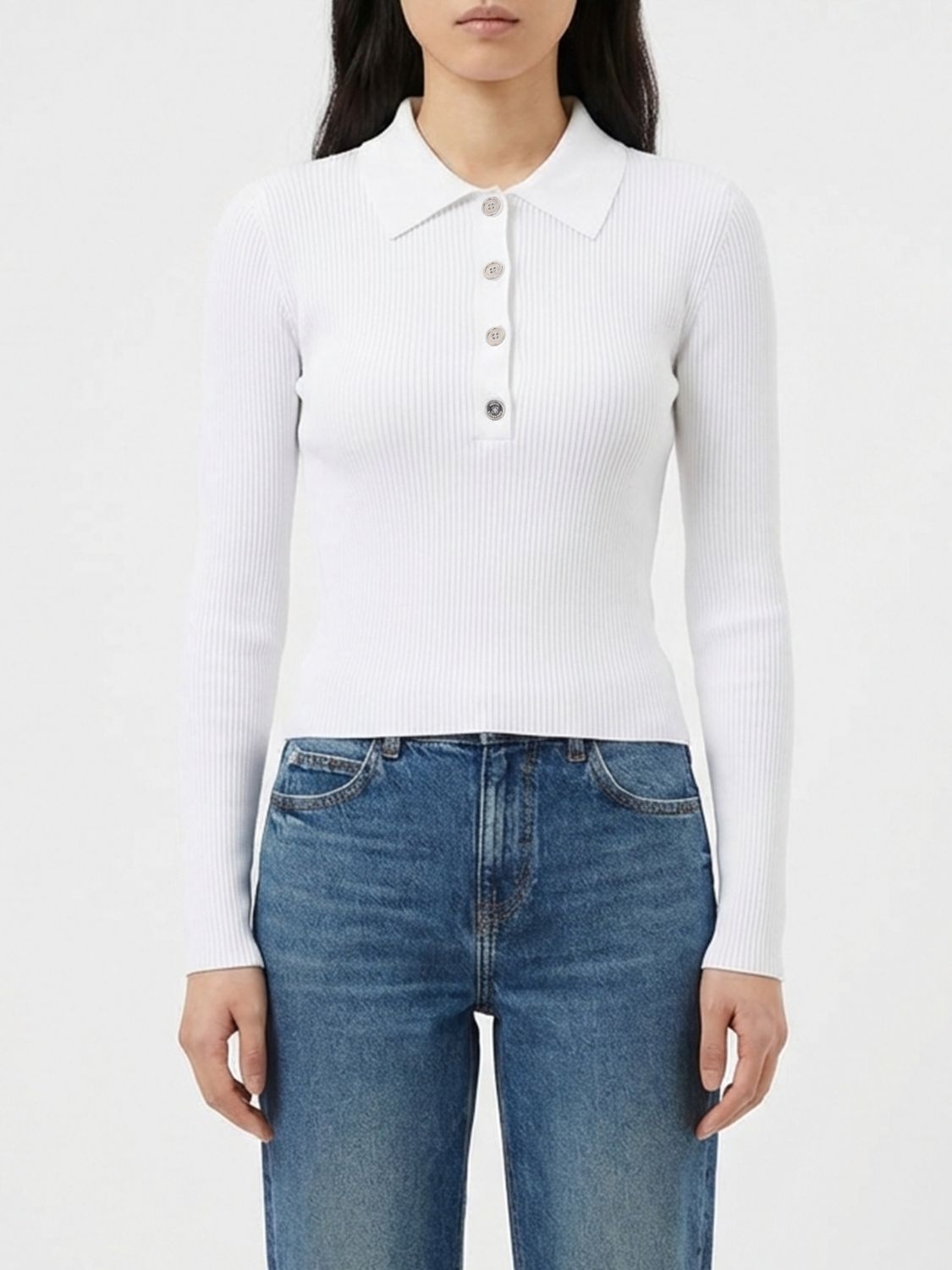 Michael Kors Viscose Knit Polo Shirt