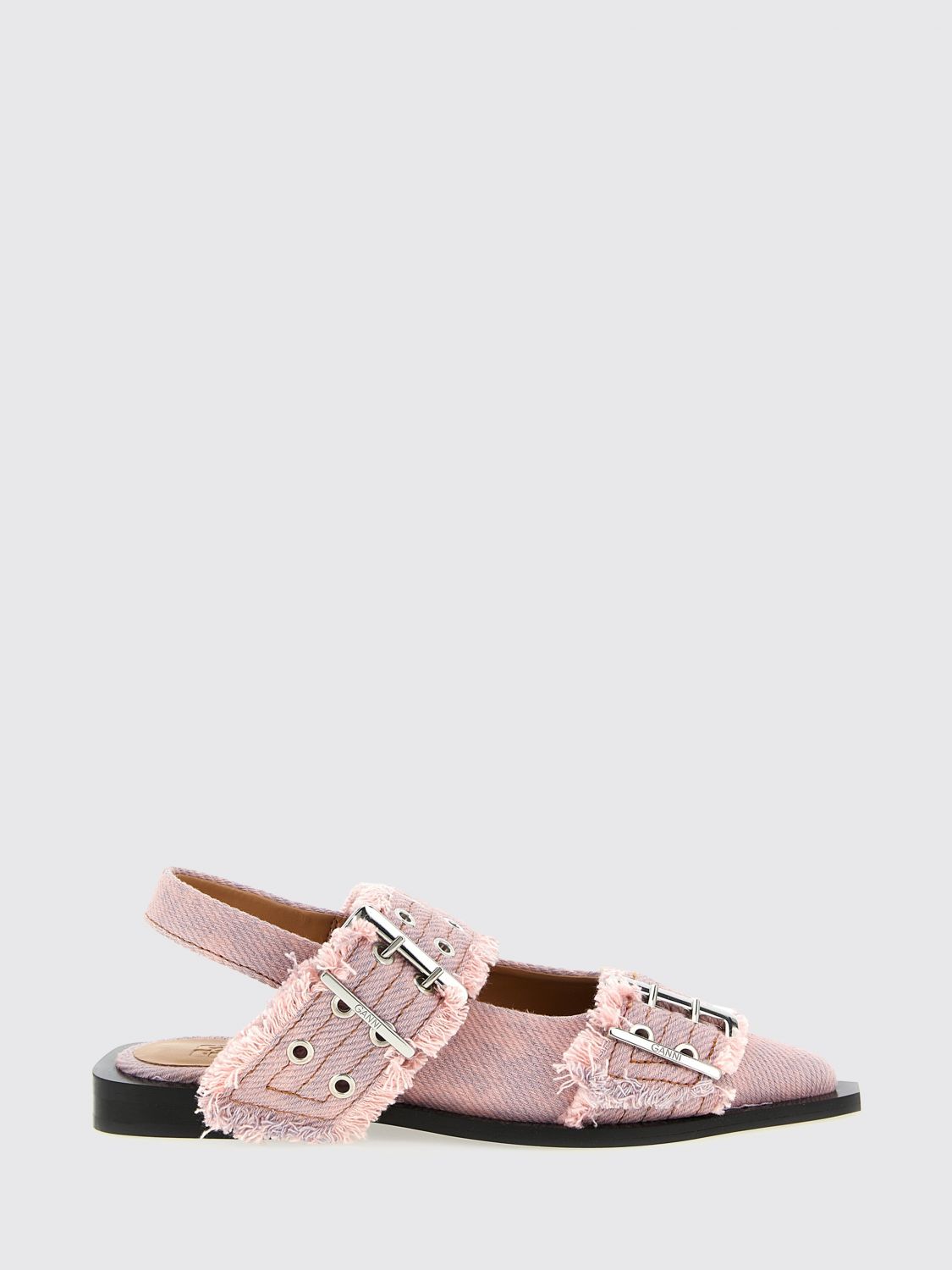 GANNI Organic Cotton Canvas Ballerinas　GANNI オーガニックコットンキャンバスバレリーナ GANNI