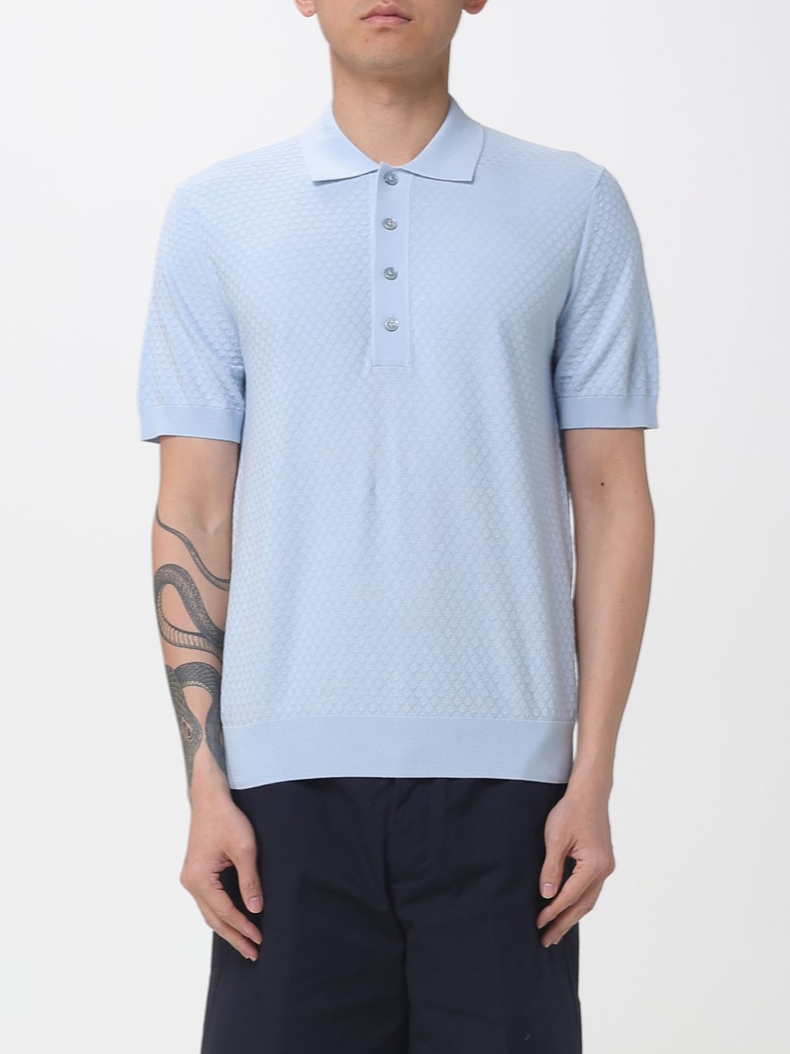 Paolo Pecora Cotton Blend Polo Shirt