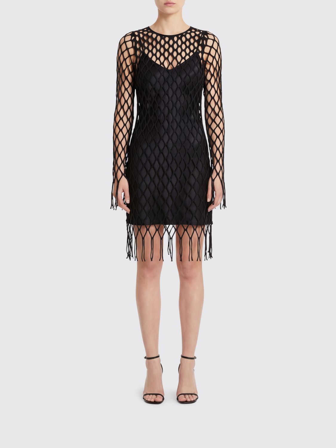 Christopher Esber Perforated Viscose Blend Dress