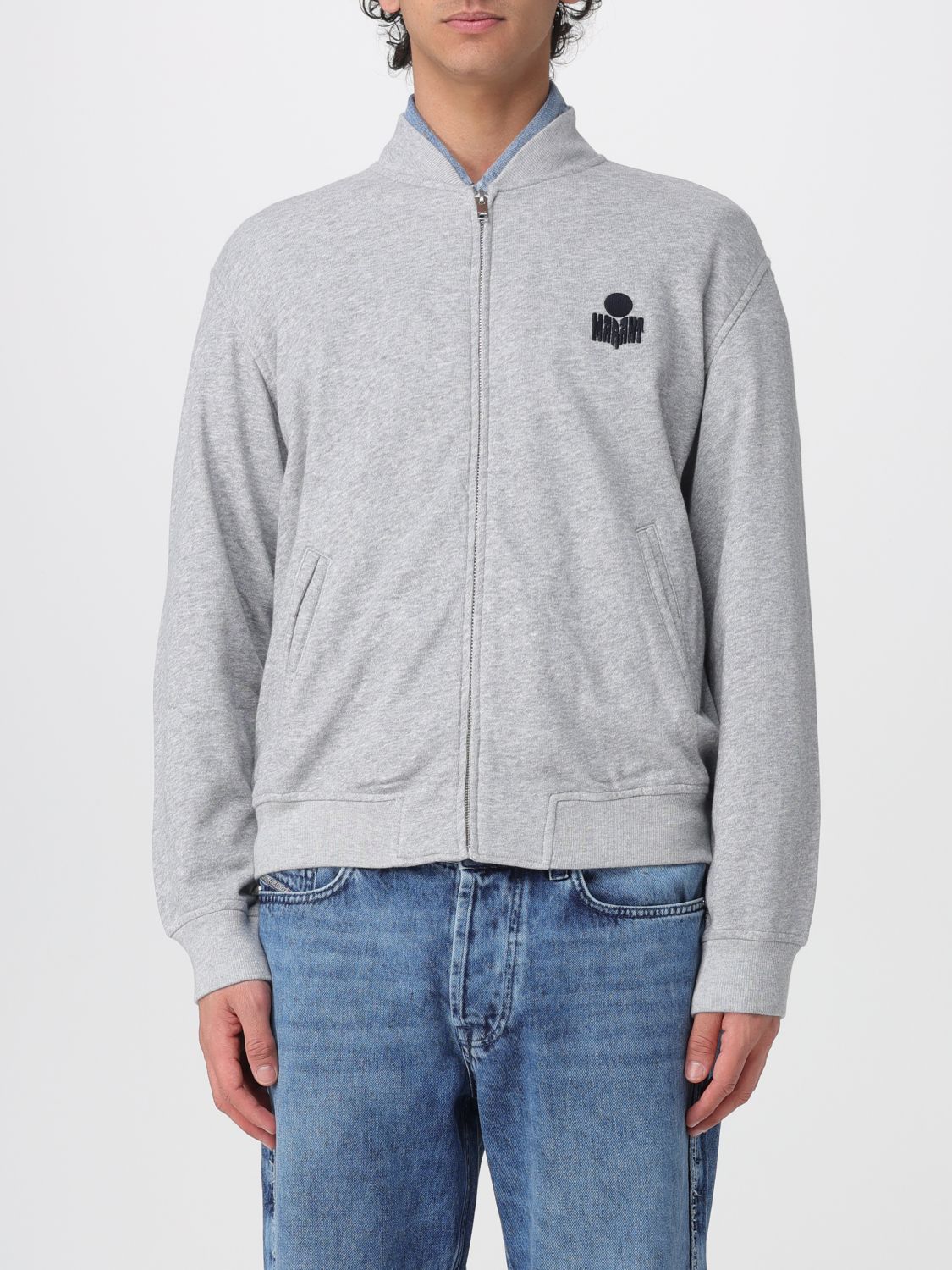 Isabel Marant ISABEL MARANT Sweatshirt Men color Grey　イザベルマラン ISABEL MARANT スウェットシャツ メンズ カラーグレー