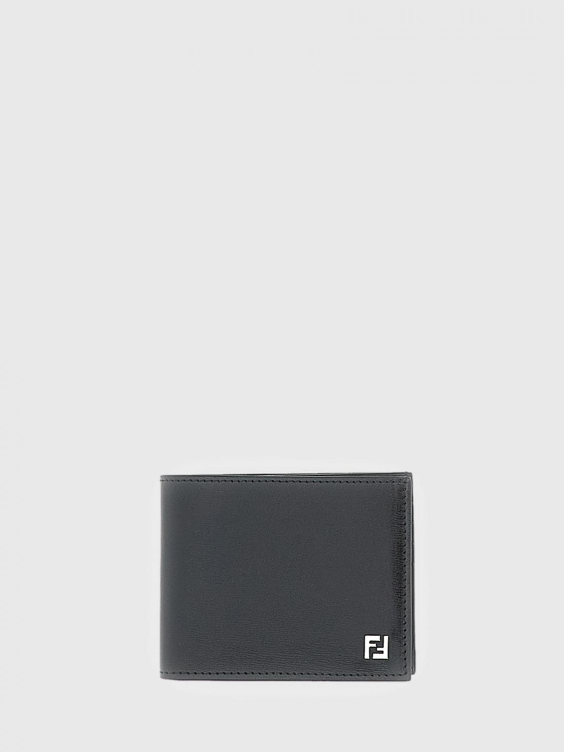 FENDI Portafoglio Squared FF in pelle