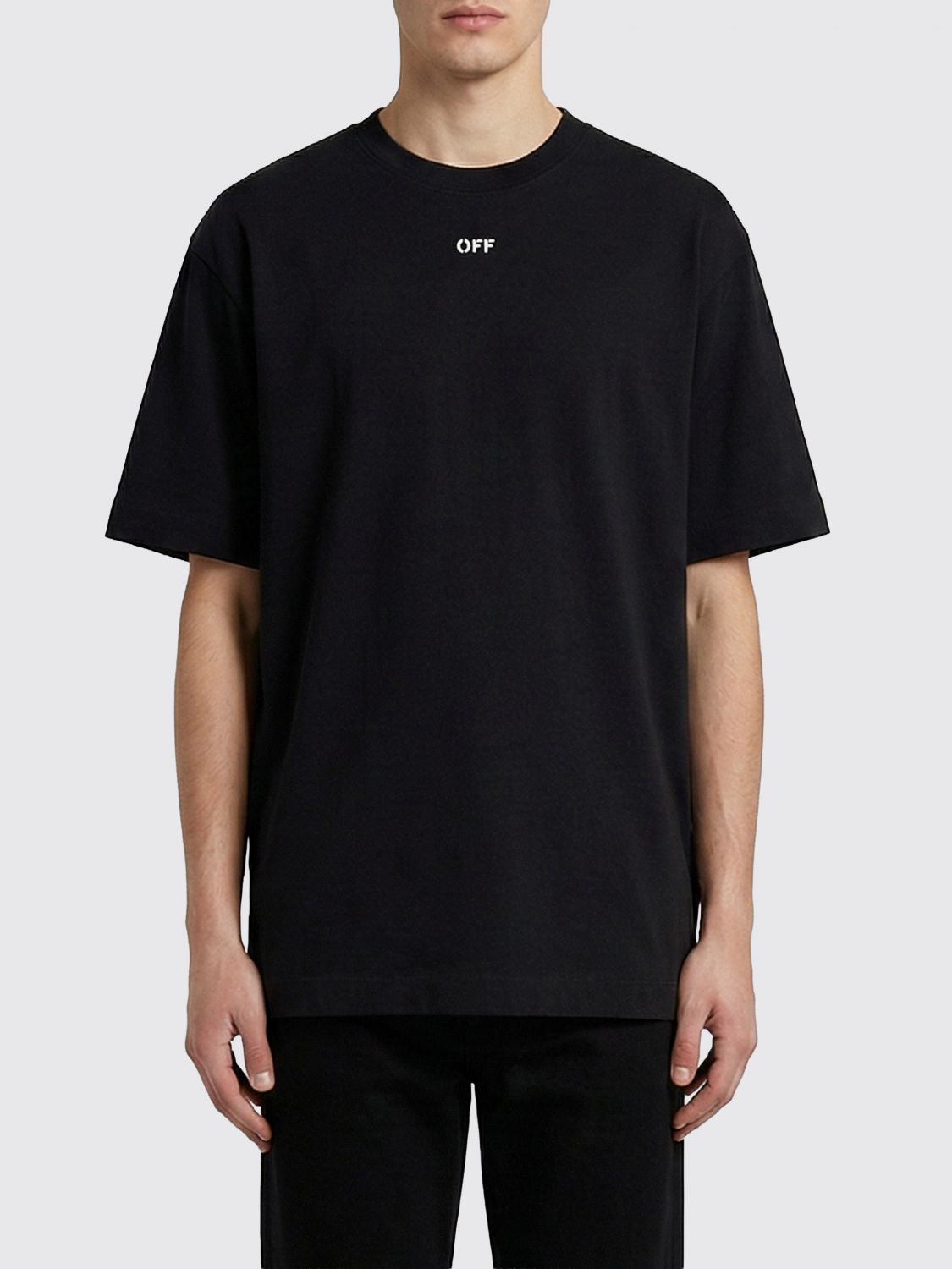 Off-White Printed Cotton T-Shirt　オフホワイト プリント コットン T シャツ Off-White