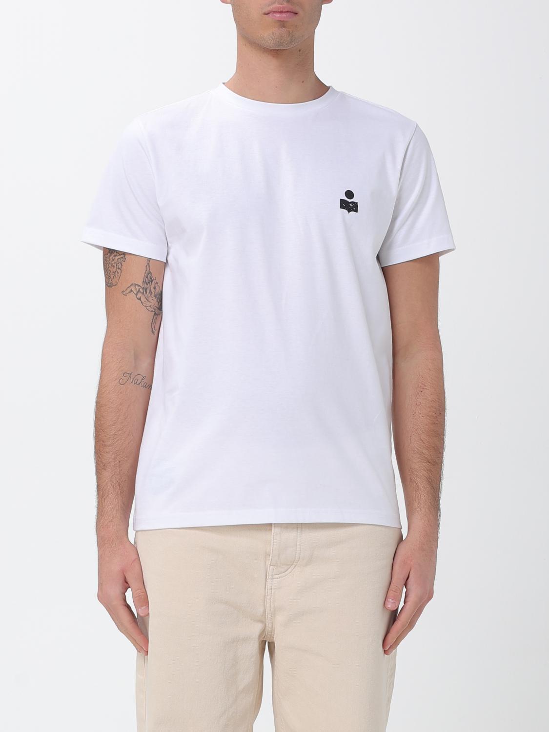 Isabel Marant ISABEL MARANT T-Shirt Men color White　イザベルマラン Tシャツ メンズ カラー ホワイト