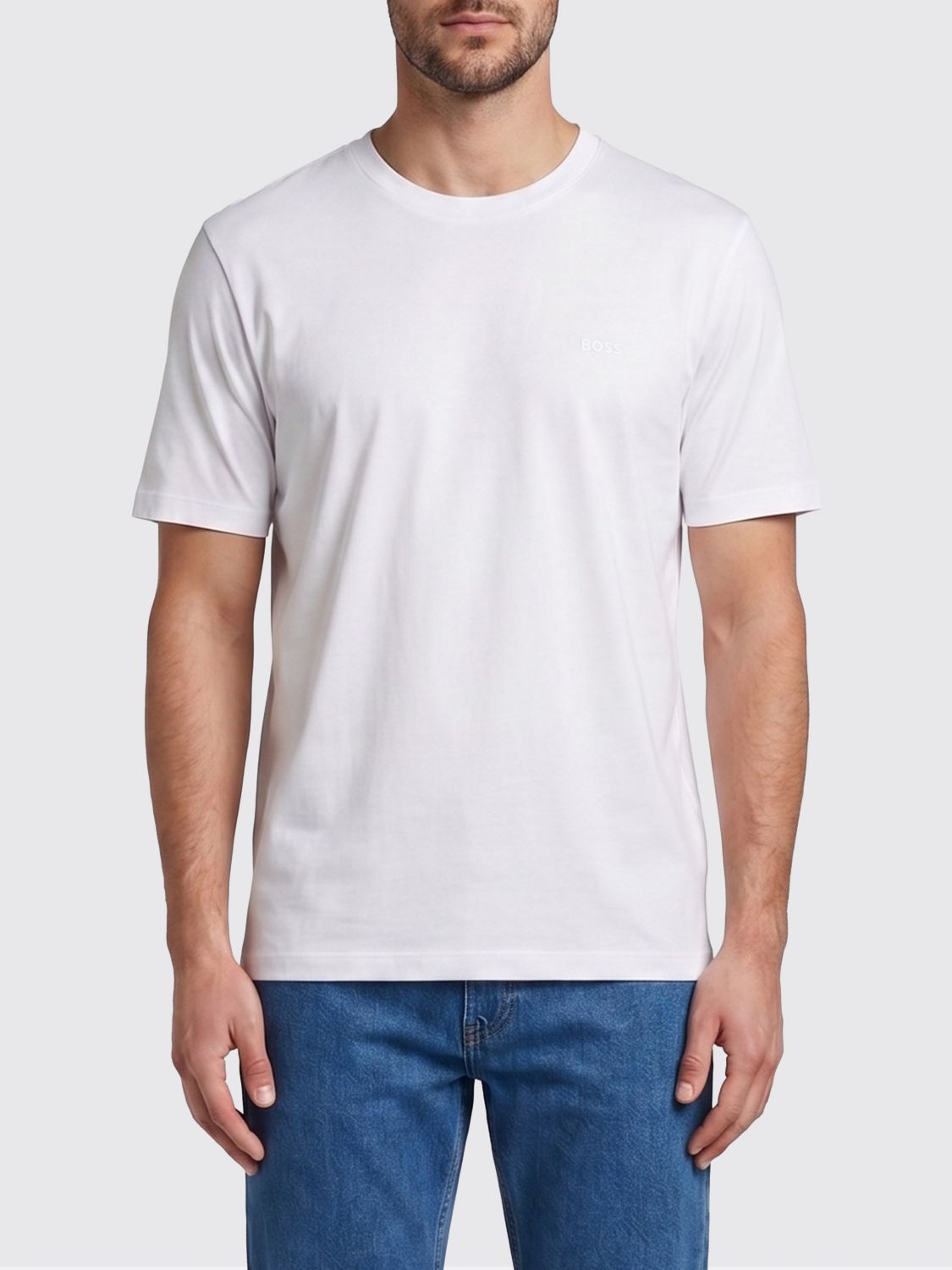 BOSS Basic T-Shirt aus Baumwolle