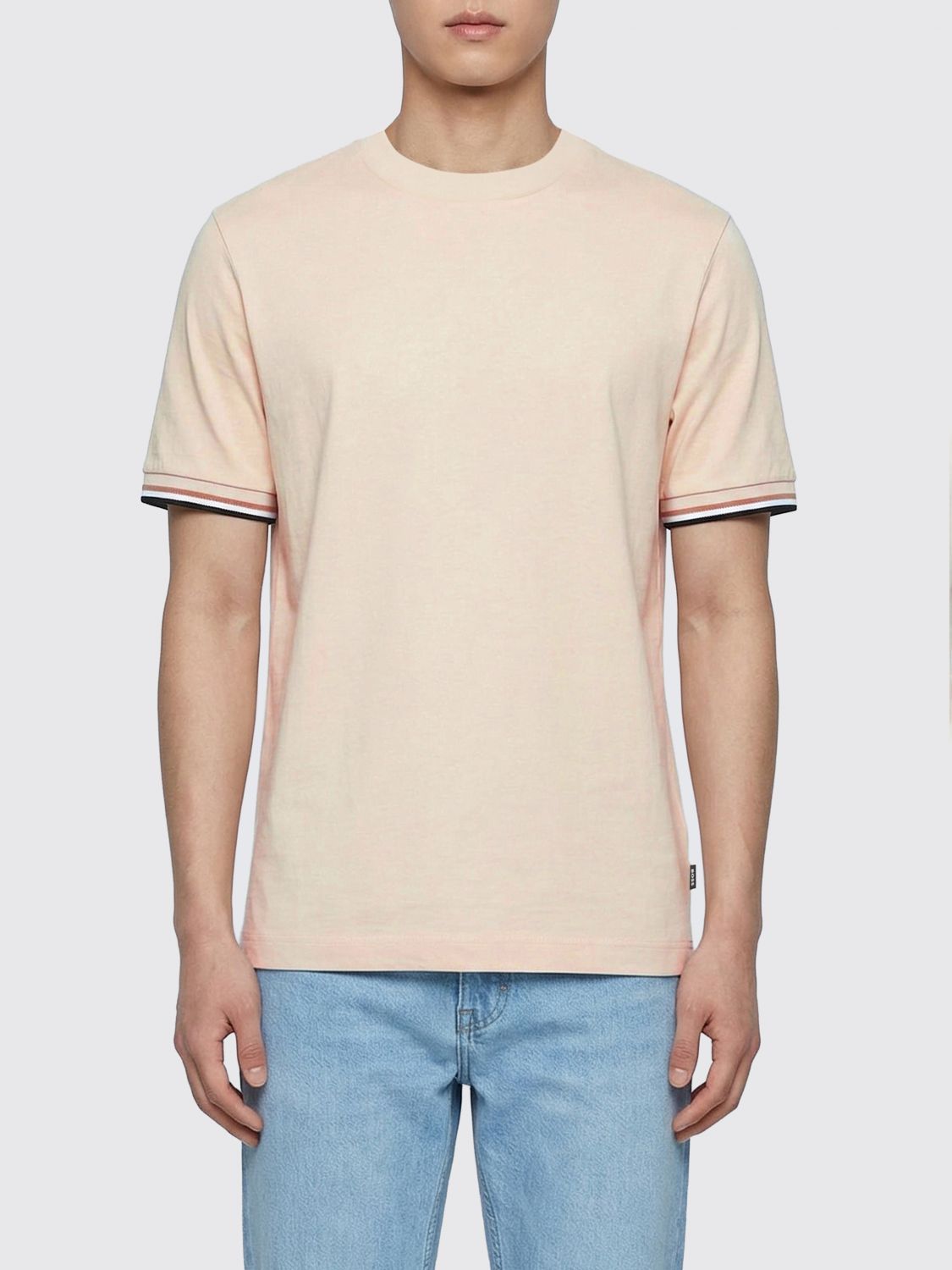 Hugo Boss Boss Basic Cotton T-shirt In Pink