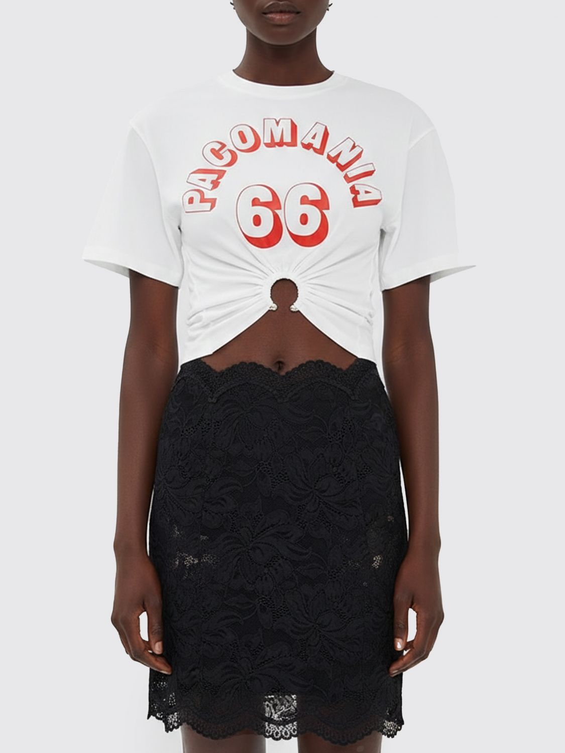 RABANNE Printed Cotton T-shirt