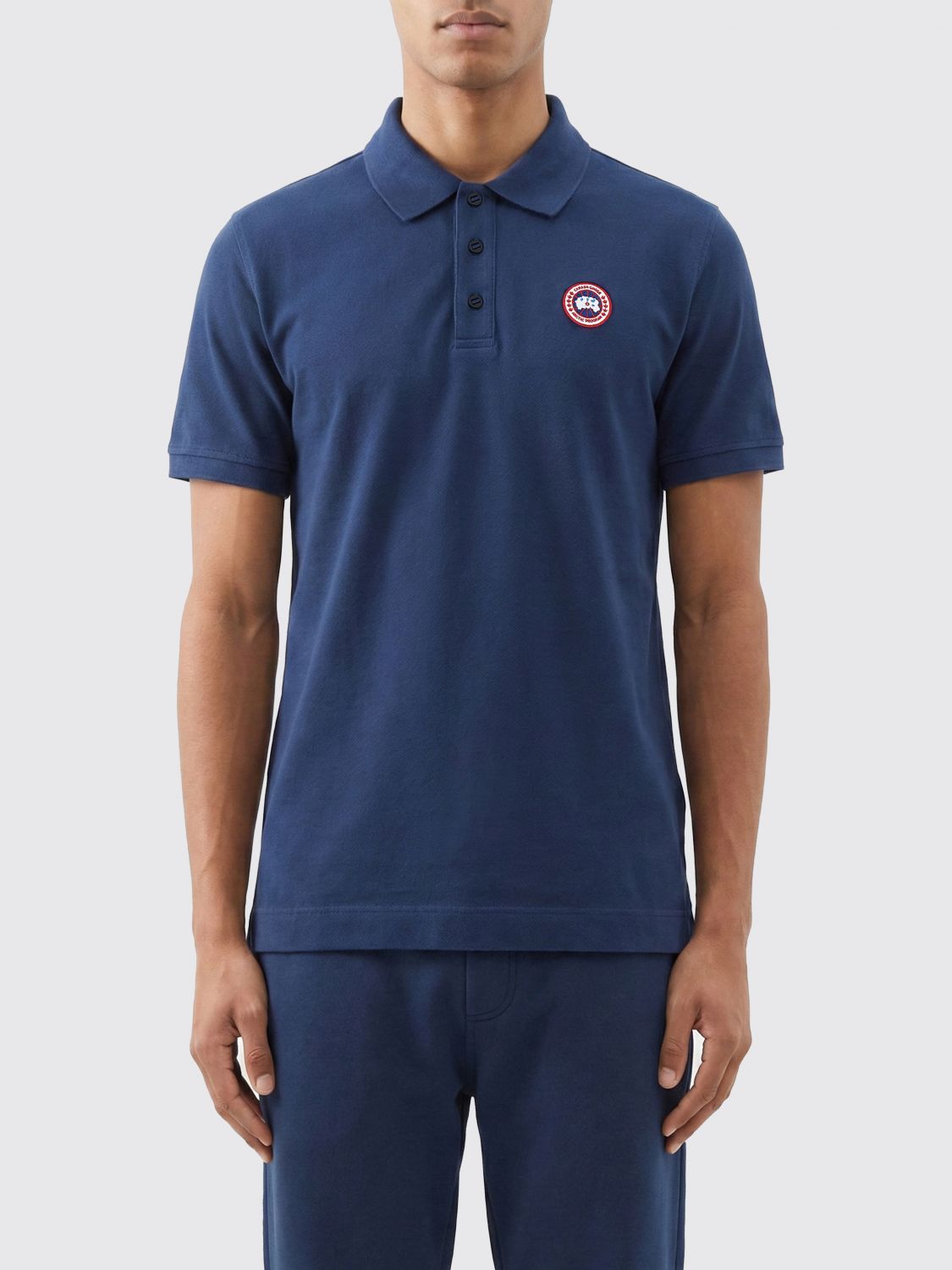 CANADA GOOSE Logo-Baumwoll-Poloshirt