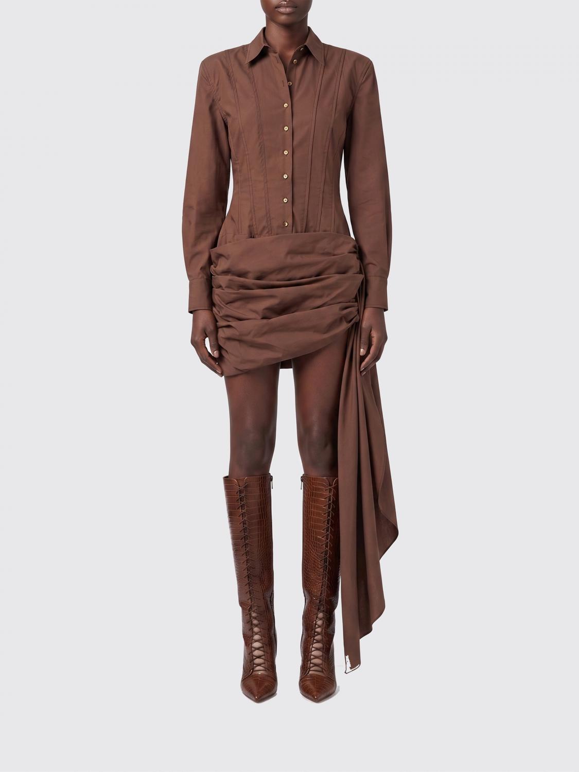 GIUSEPPE DI MORABITO Baumwoll-Hemdblusenkleid
