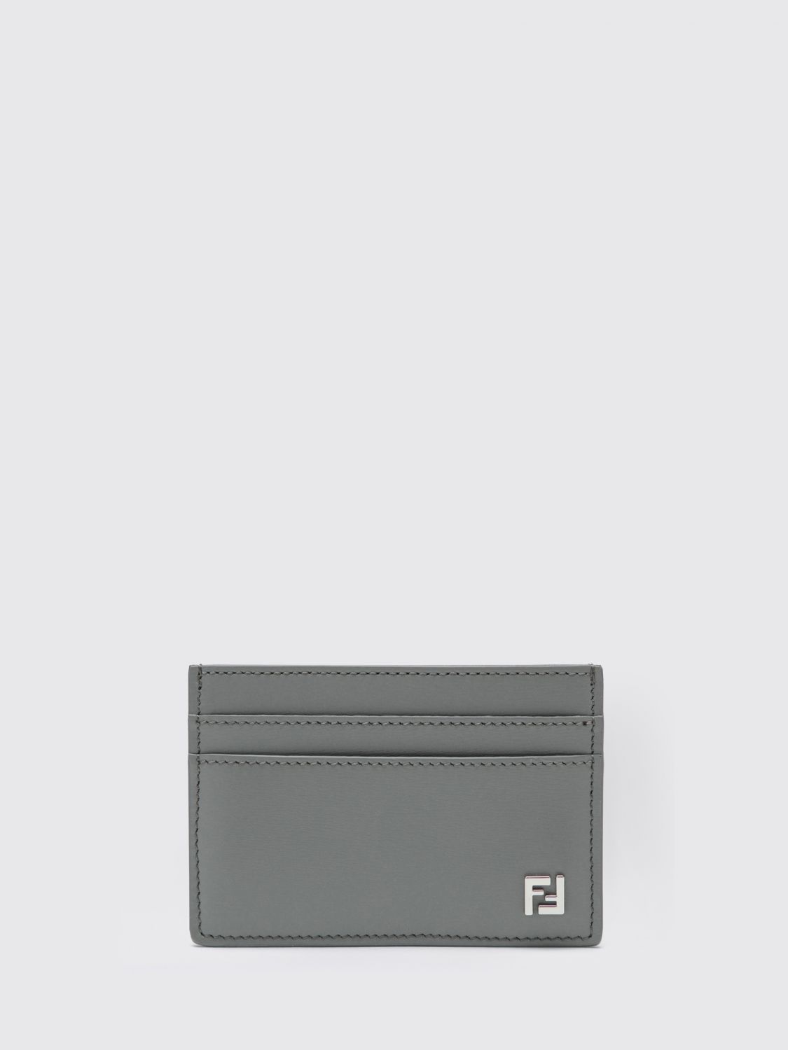 FENDI Portacarte di credito Squared FF in pelle