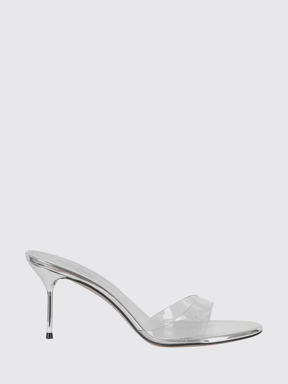 PARIS TEXAS Heeled Sandal Woman color Silver