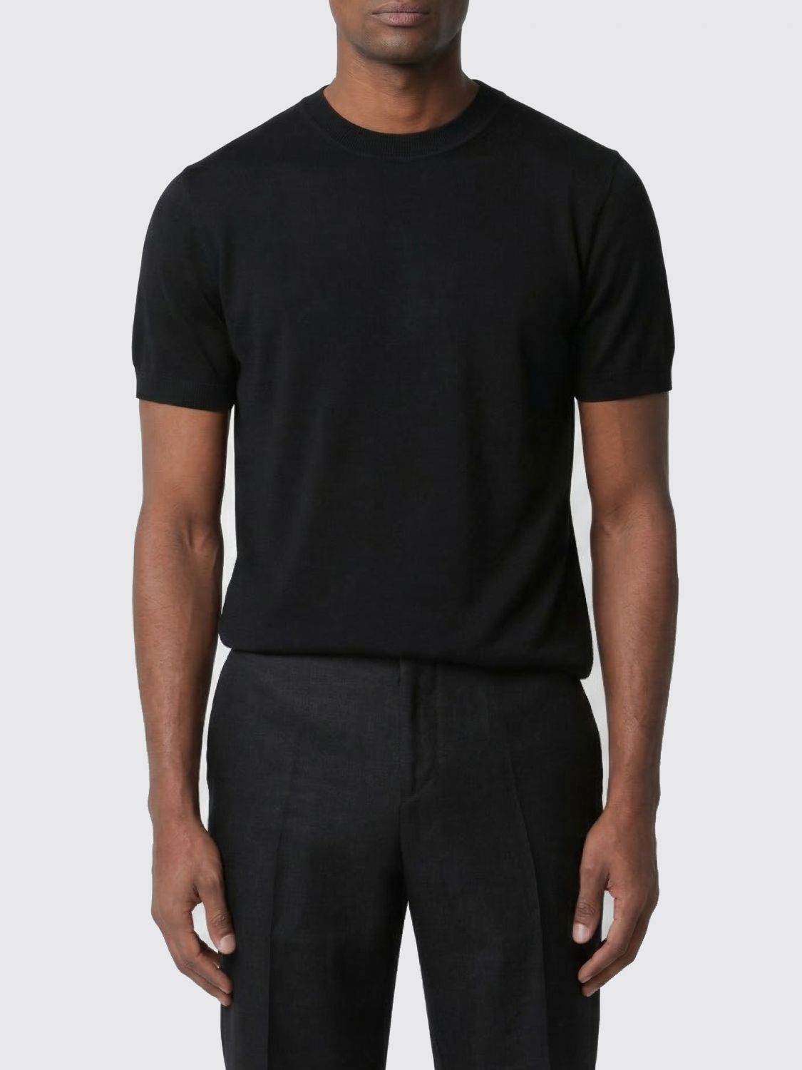 Maglia girocollo Lardini in seta