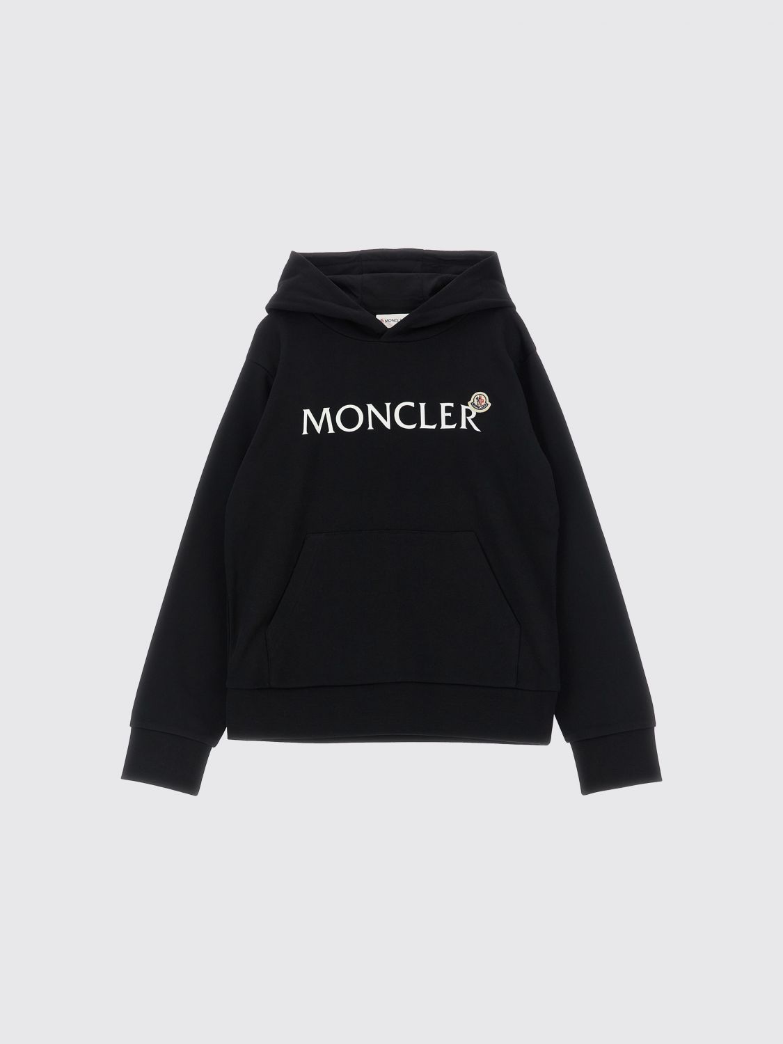 MONCLER MONCLER Cotton Hoodie with Logo　MONCLER ロゴ入りコットンパーカー
