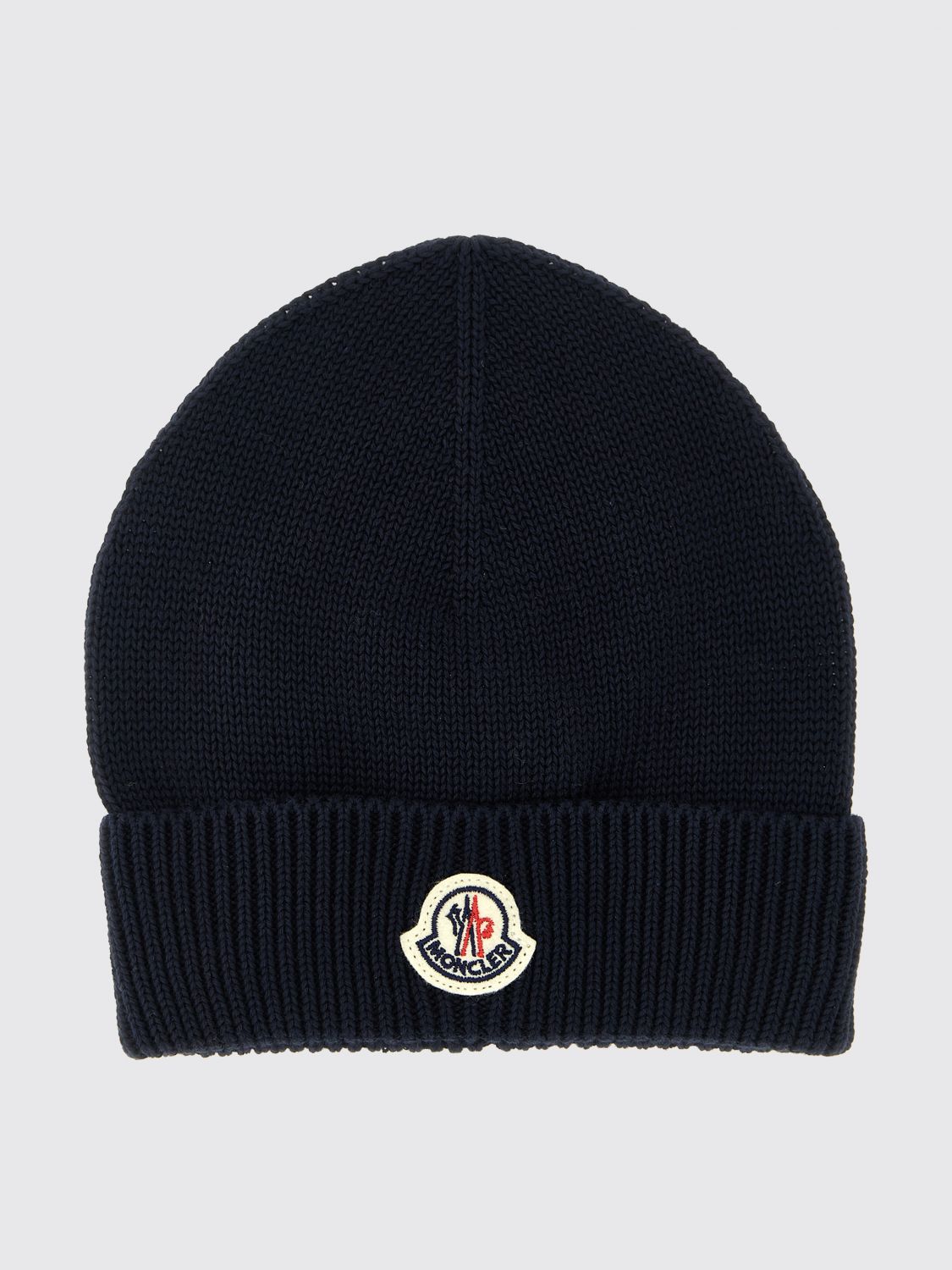 MONCLER Baumwoll-Beanie mit Logo