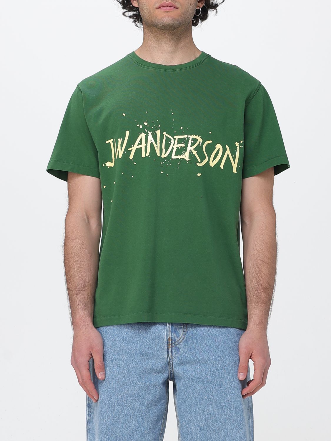 JW ANDERSON Rundhals-T-Shirt aus Baumwolle mit Logo