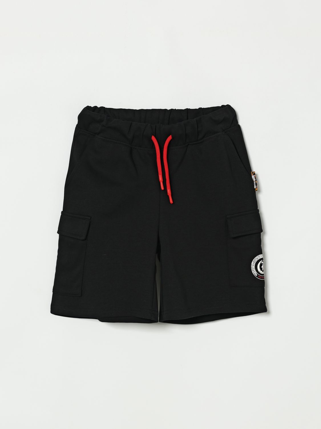 Just Cavalli Shorts  Kids Color Black In Blue