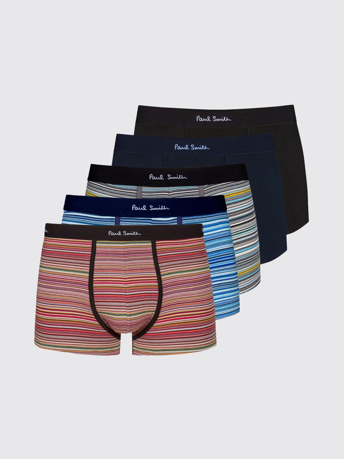 Paul Smith Set of 5 Striped Cotton Boxers