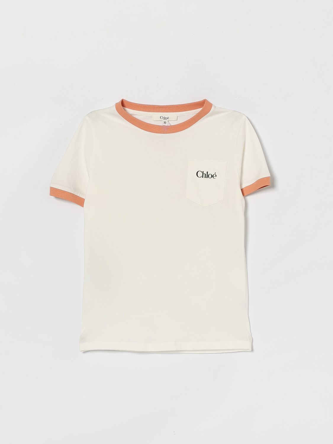 CHLOÉ Rundhals-T-Shirt aus Baumwolle