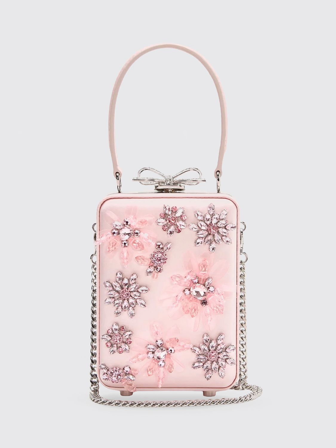 SELF-PORTRAIT Satin Bag with Crystals　SELF-PORTRAIT クリスタル付きサテンバッグ SELF-PORTRAIT