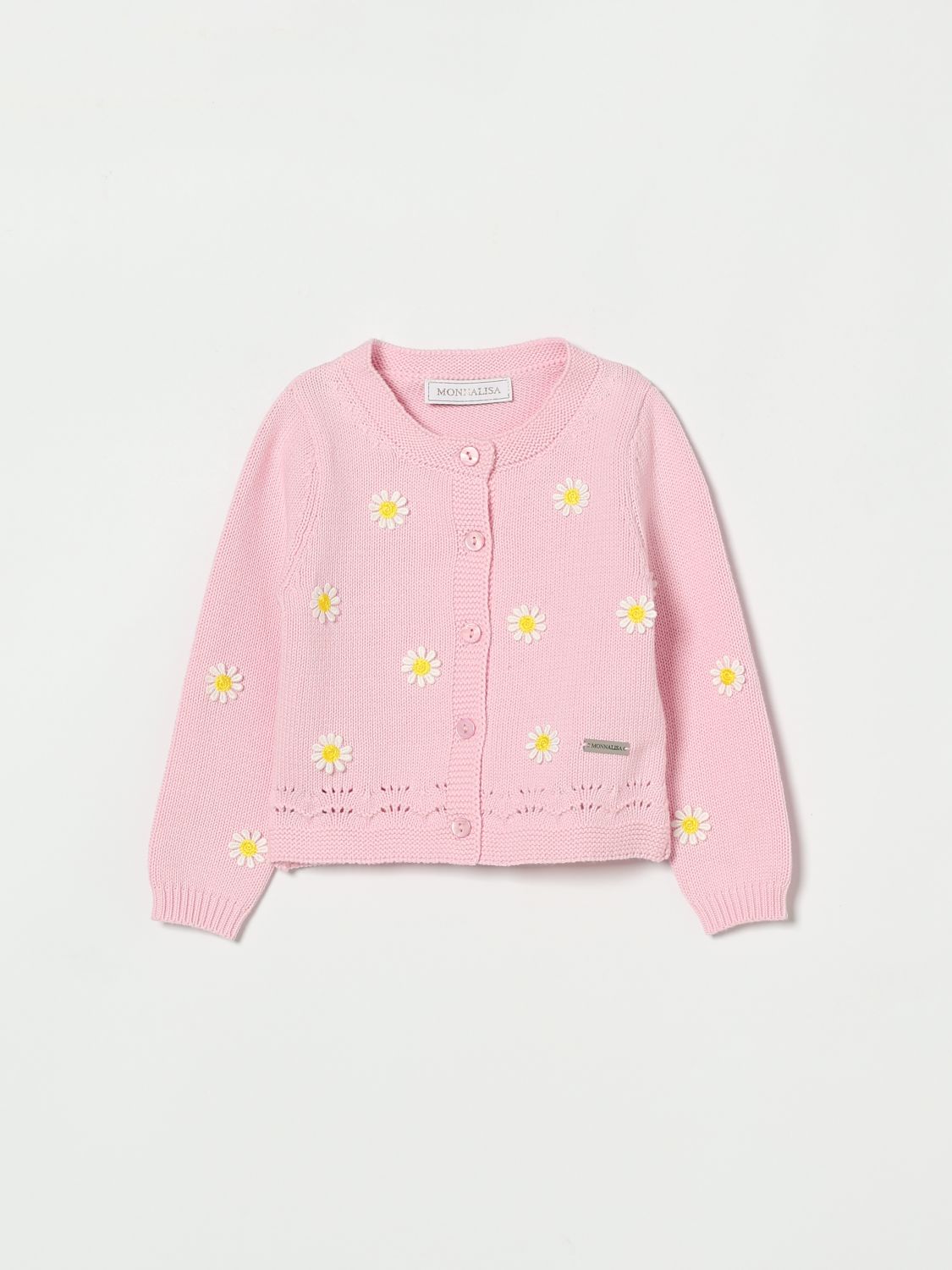 MONNALISA Baumwoll-Cardigan mit Blumenmuster