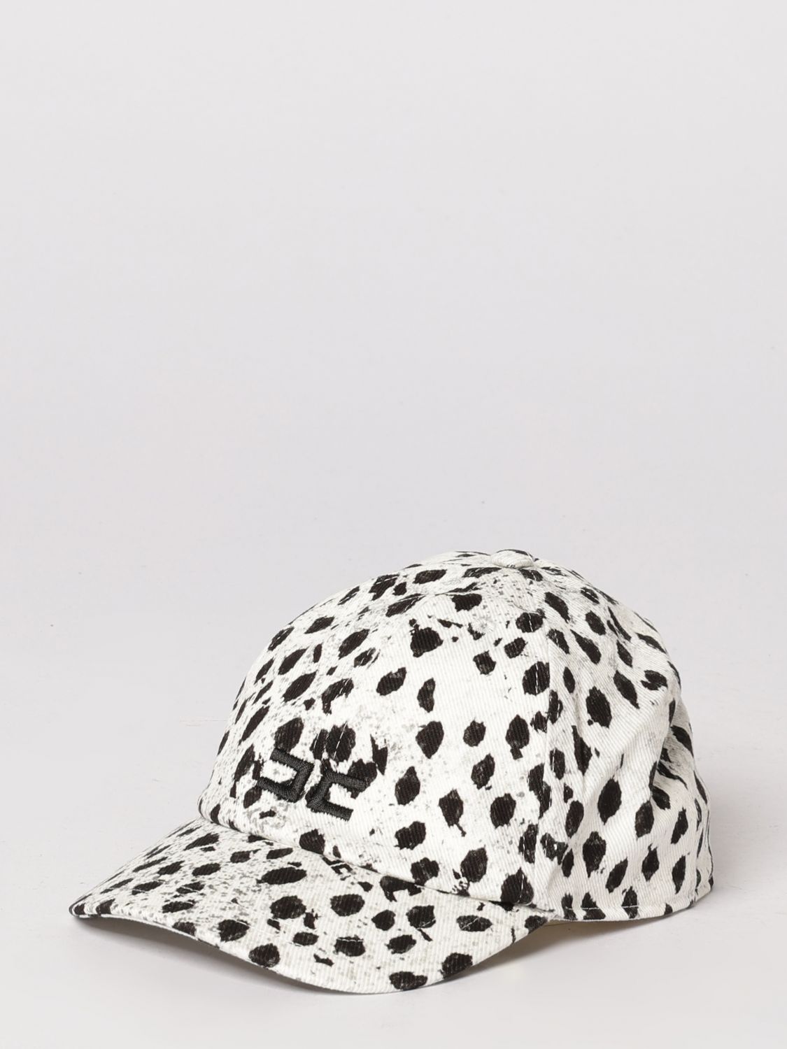 ELISABETTA FRANCHI LA MIA BAMBINA Baseballkappe aus Baumwolle mit Animal-Print