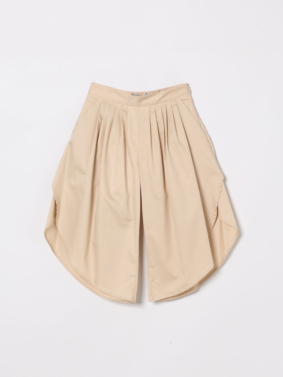 MI MI SOL Weite Culotte-Hose mit Falten