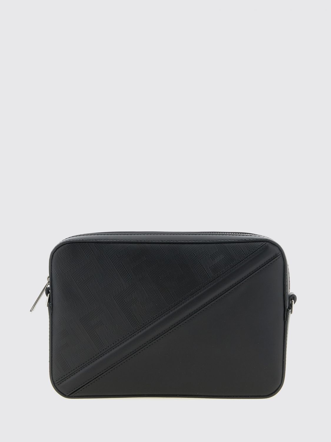 Fendi Ανδρών Μαύρο Diagonal Ff Camera Case Bag