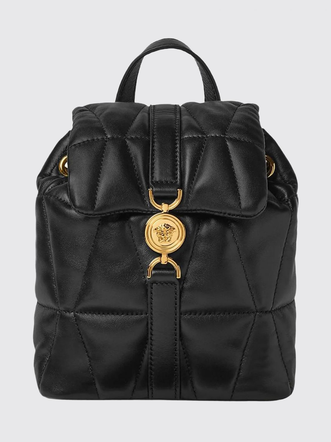 Versace Backpack Woman In Black