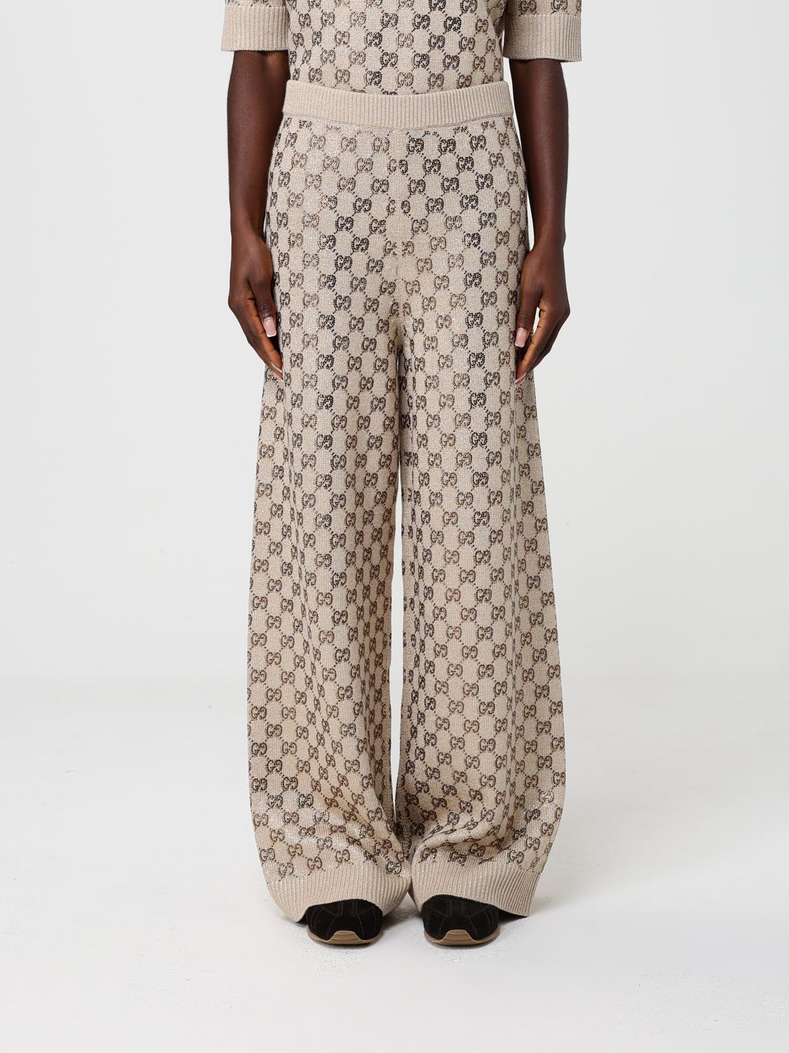 GUCCI Pantaloni di lana GG Supreme