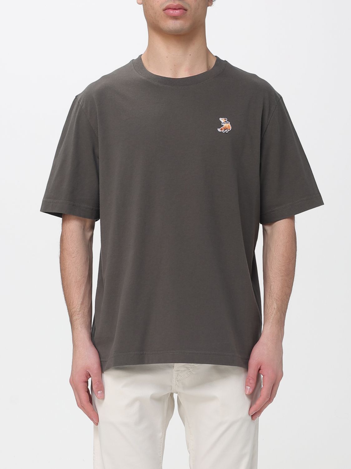 MAISON KITSUNÉ T-Shirt aus Bio-Baumwolle mit Logo