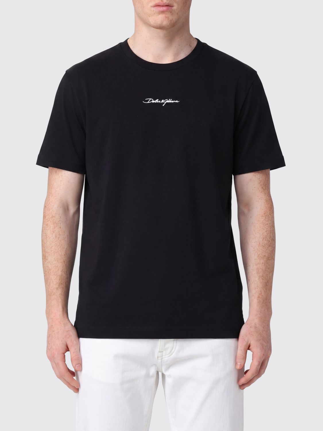 DOLCE & GABBANA T-shirt girocollo in cotone con logo