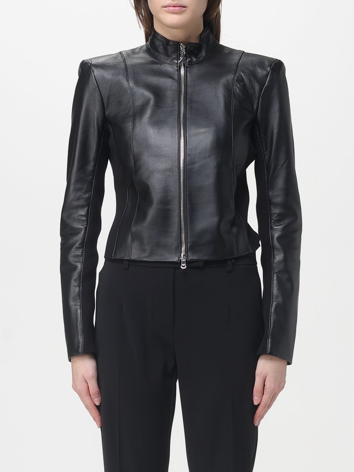 Patrizia Pepe Damen Schwarz Jacket Woman Color