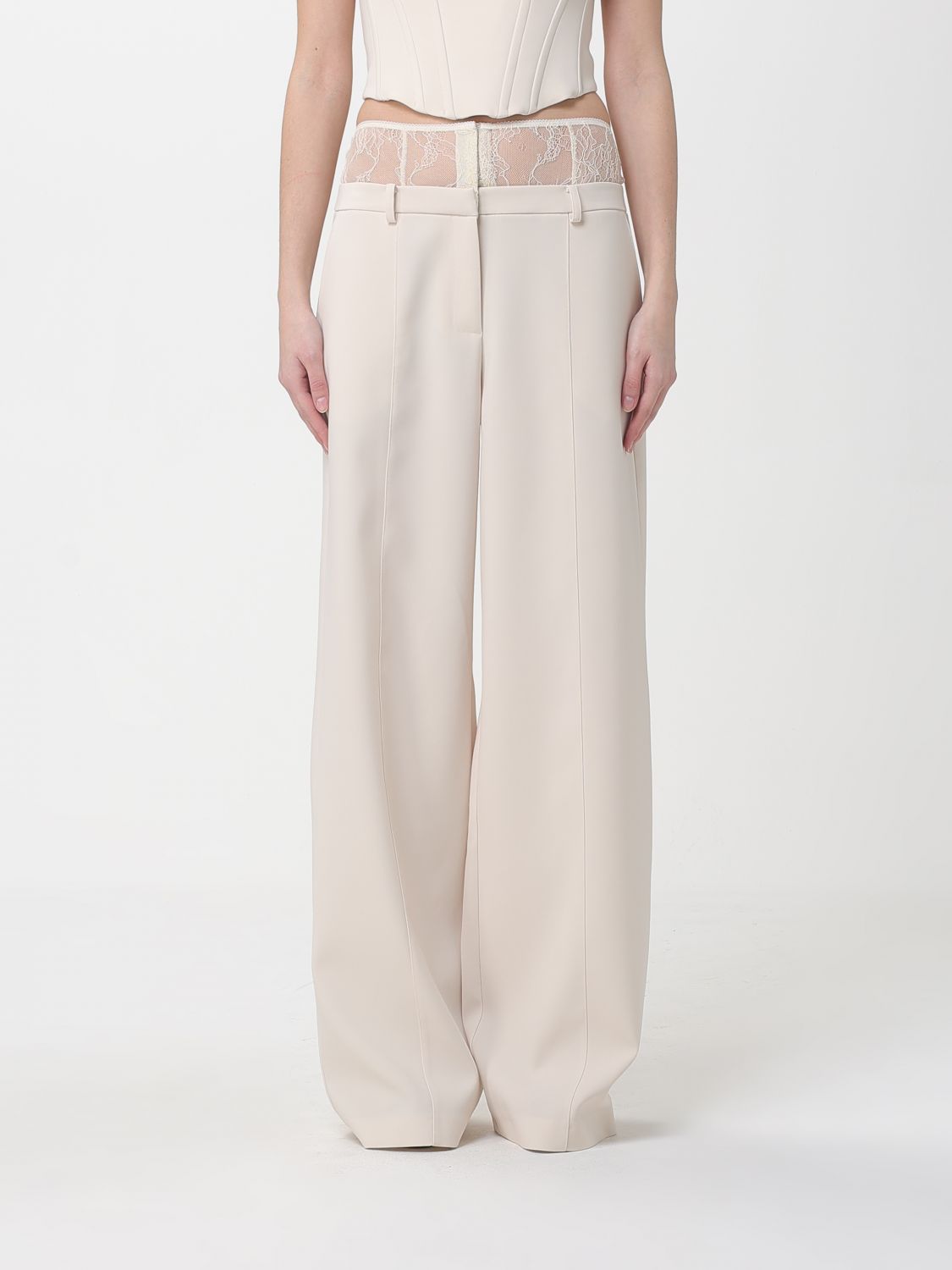 Patrizia Pepe Damen Elfenbein Pants Woman Color