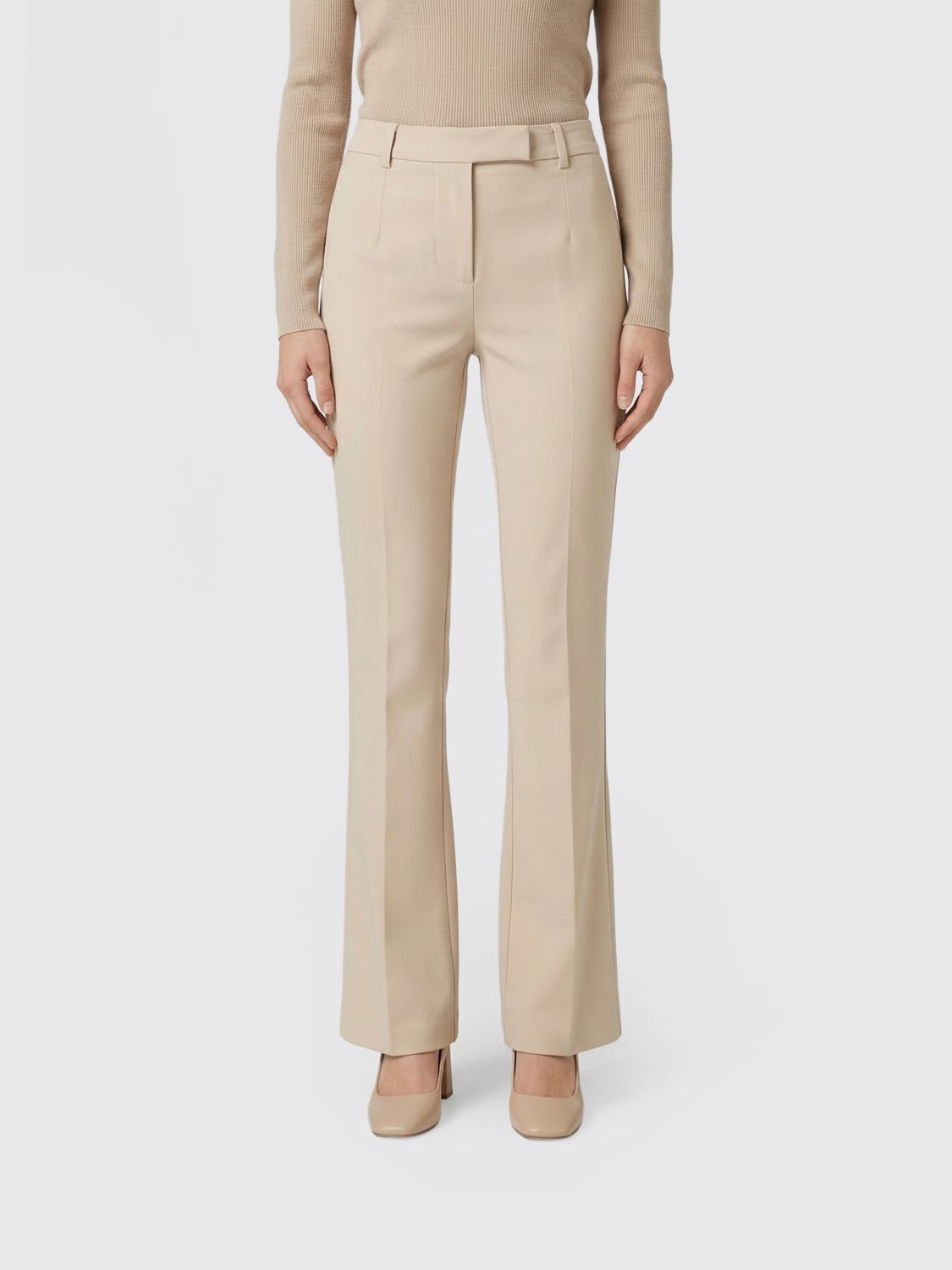 Patrizia Pepe Flared Crepe Trousers · 42