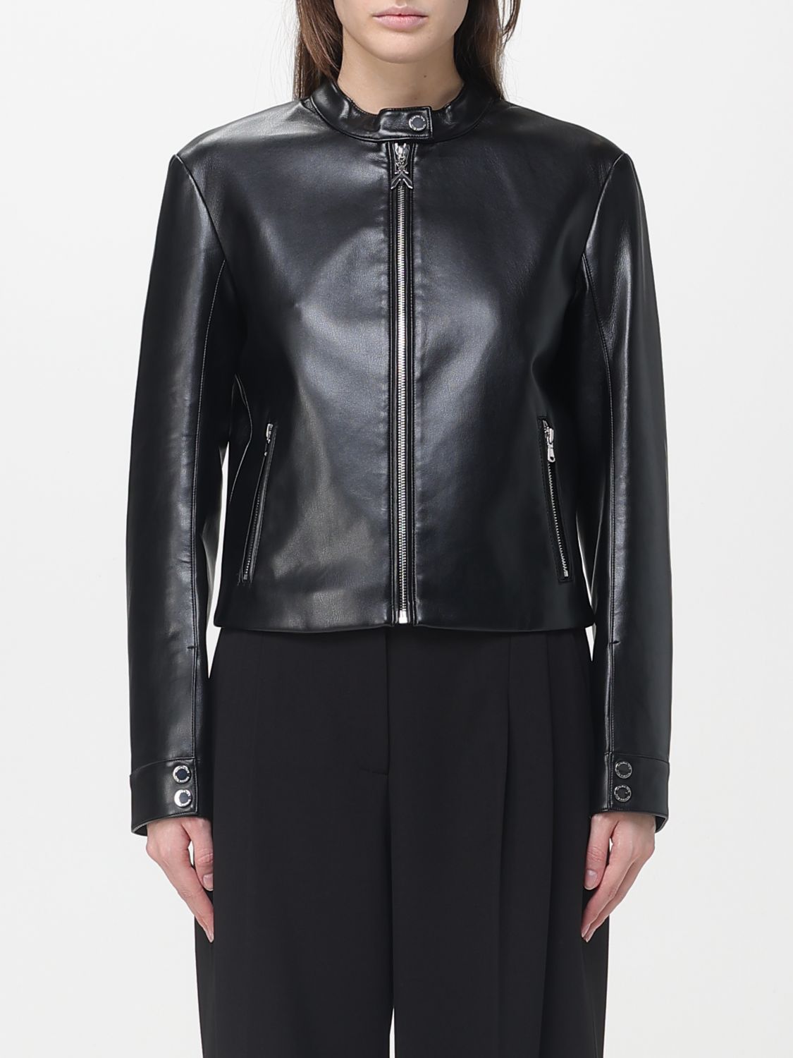 Patrizia Pepe Damen Schwarz Jacket Woman Color