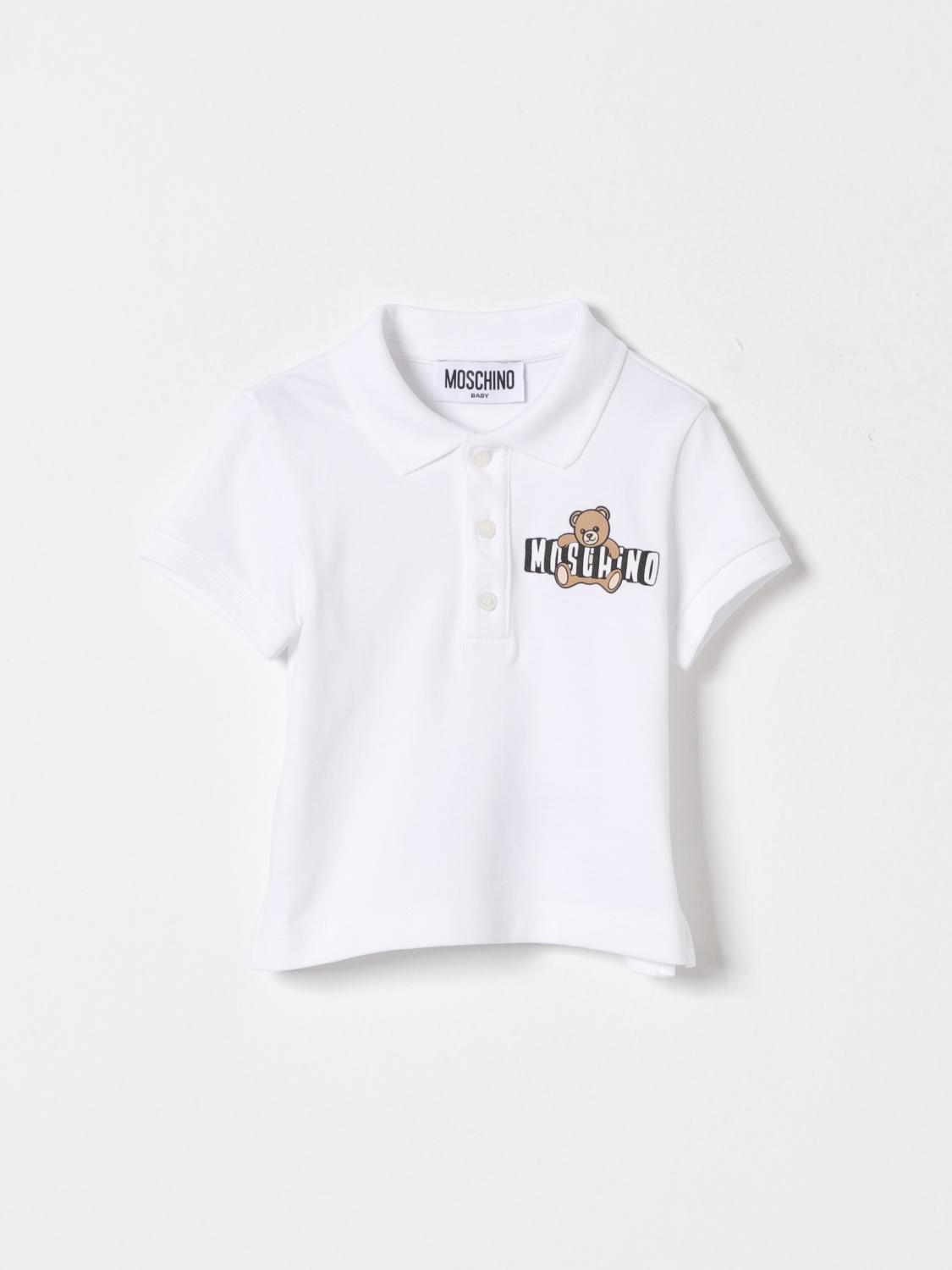 MOSCHINO Stretch-Baumwoll-Polohemd mit Logo