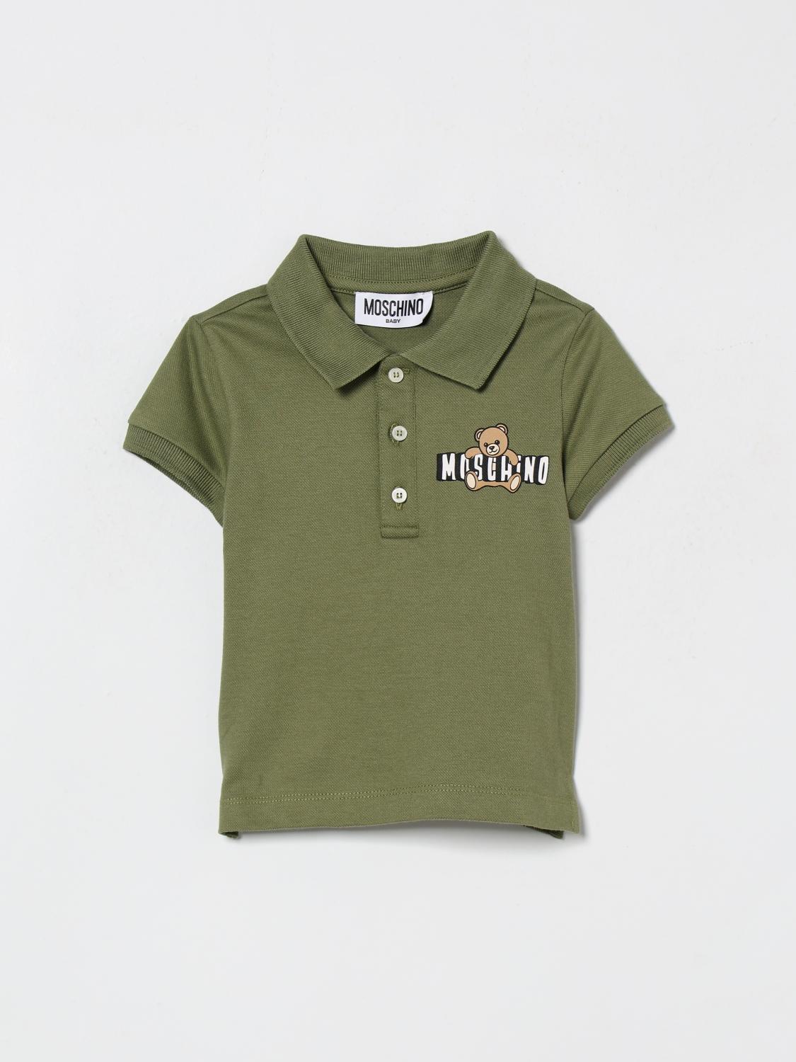 MOSCHINO Stretch-Baumwoll-Polohemd mit Logo