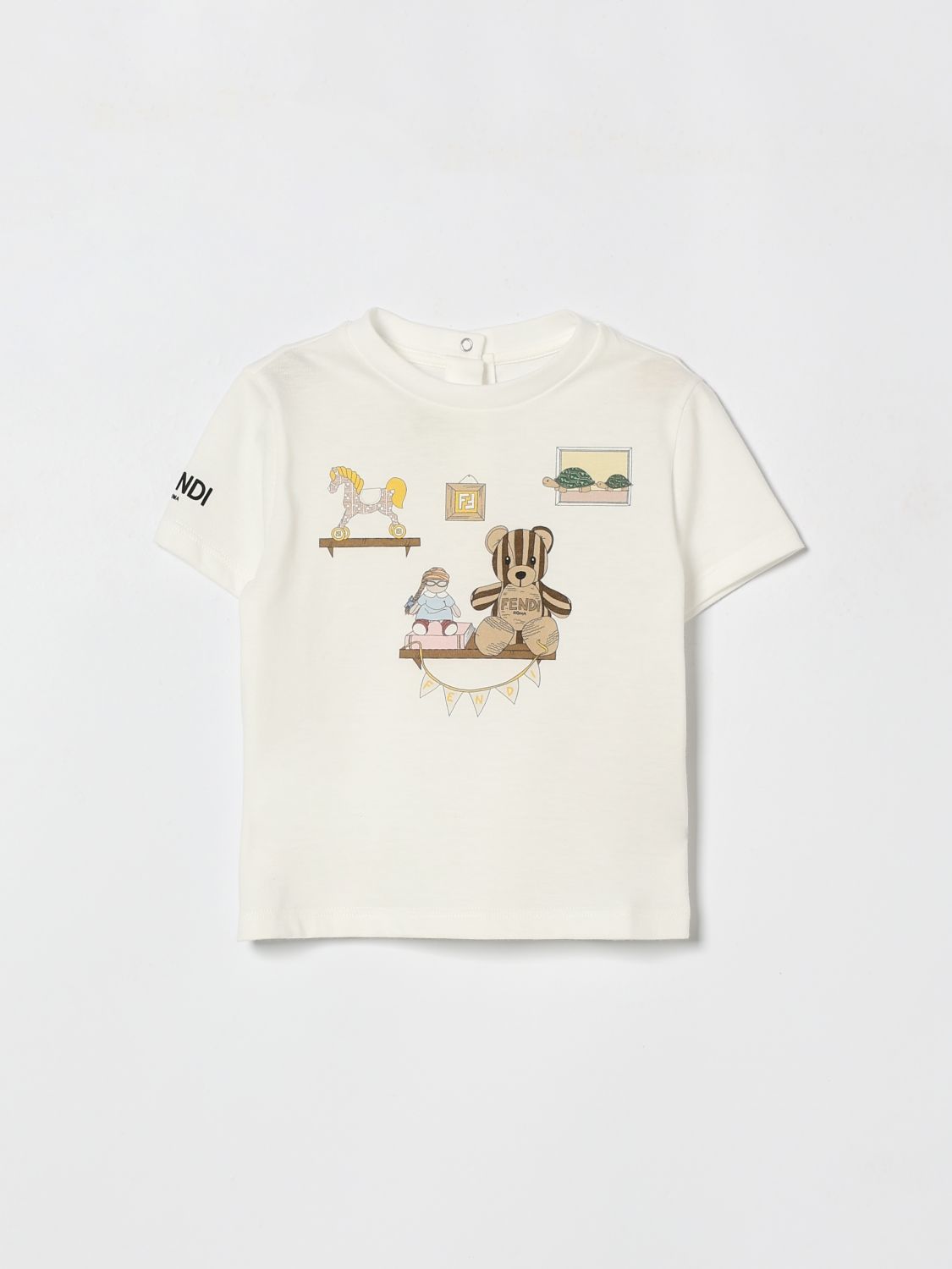 T-Shirt FENDI Bambino colore Bianco