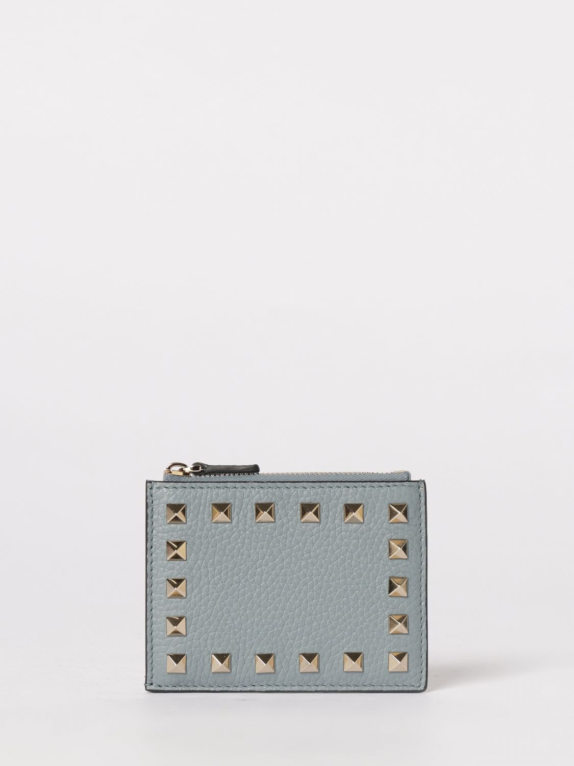 Valentino Garavani Rockstud Grained Leather Card Holder