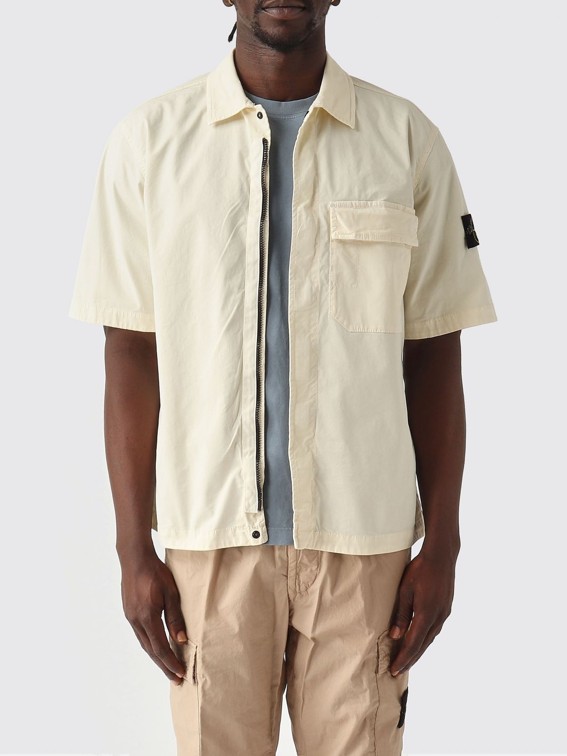 STONE ISLAND Stretch Cotton Shirt