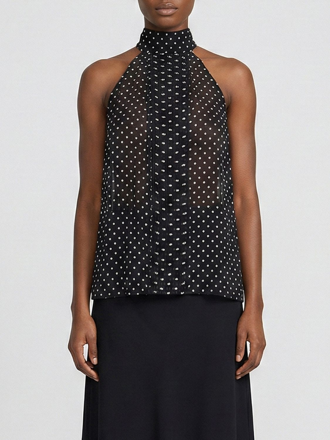 TOM FORD Seidentop mit Tupfen