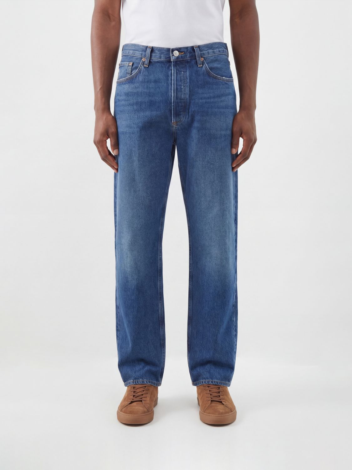 AGOLDE Straight Jeans aus Baumwolldenim