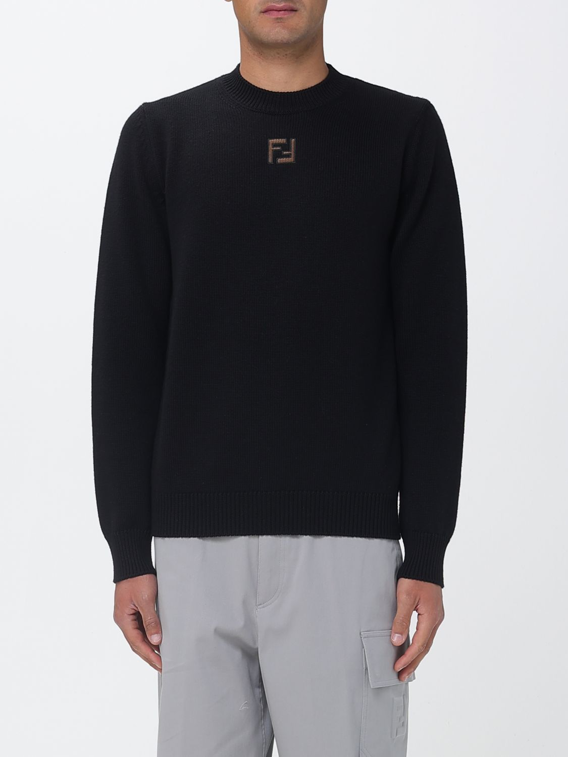 FENDI Maglia a girocollo di lana FF