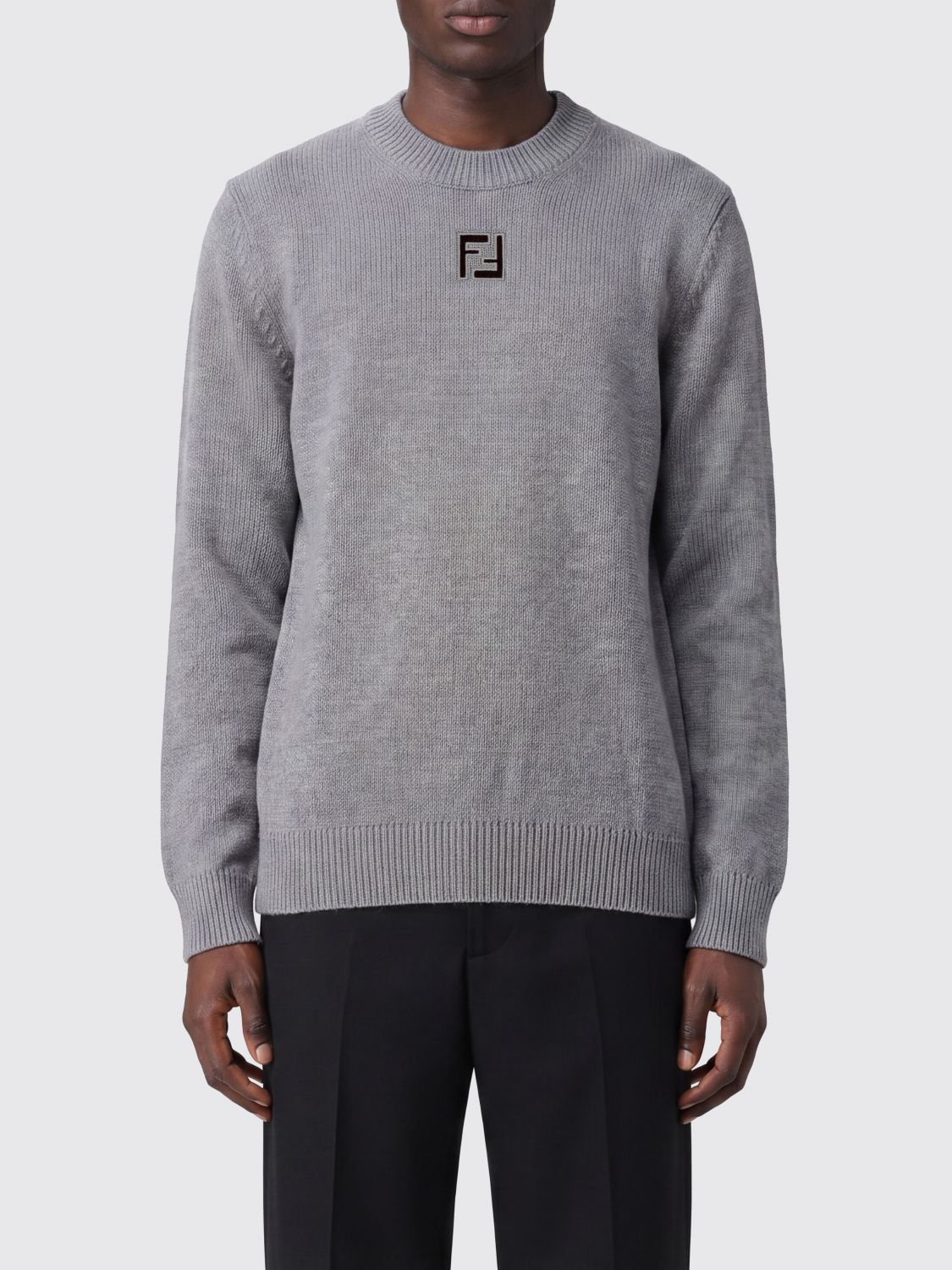 FENDI Maglia a girocollo di lana FF