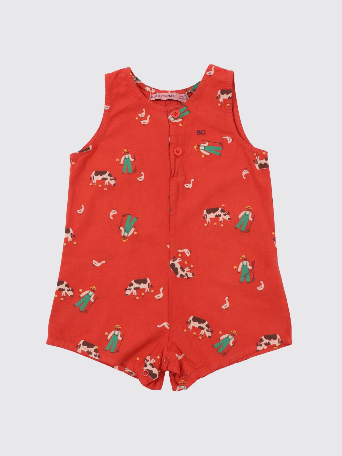 BOBO CHOSES Farm Adventure Overall aus bedruckter Bio-Baumwolle