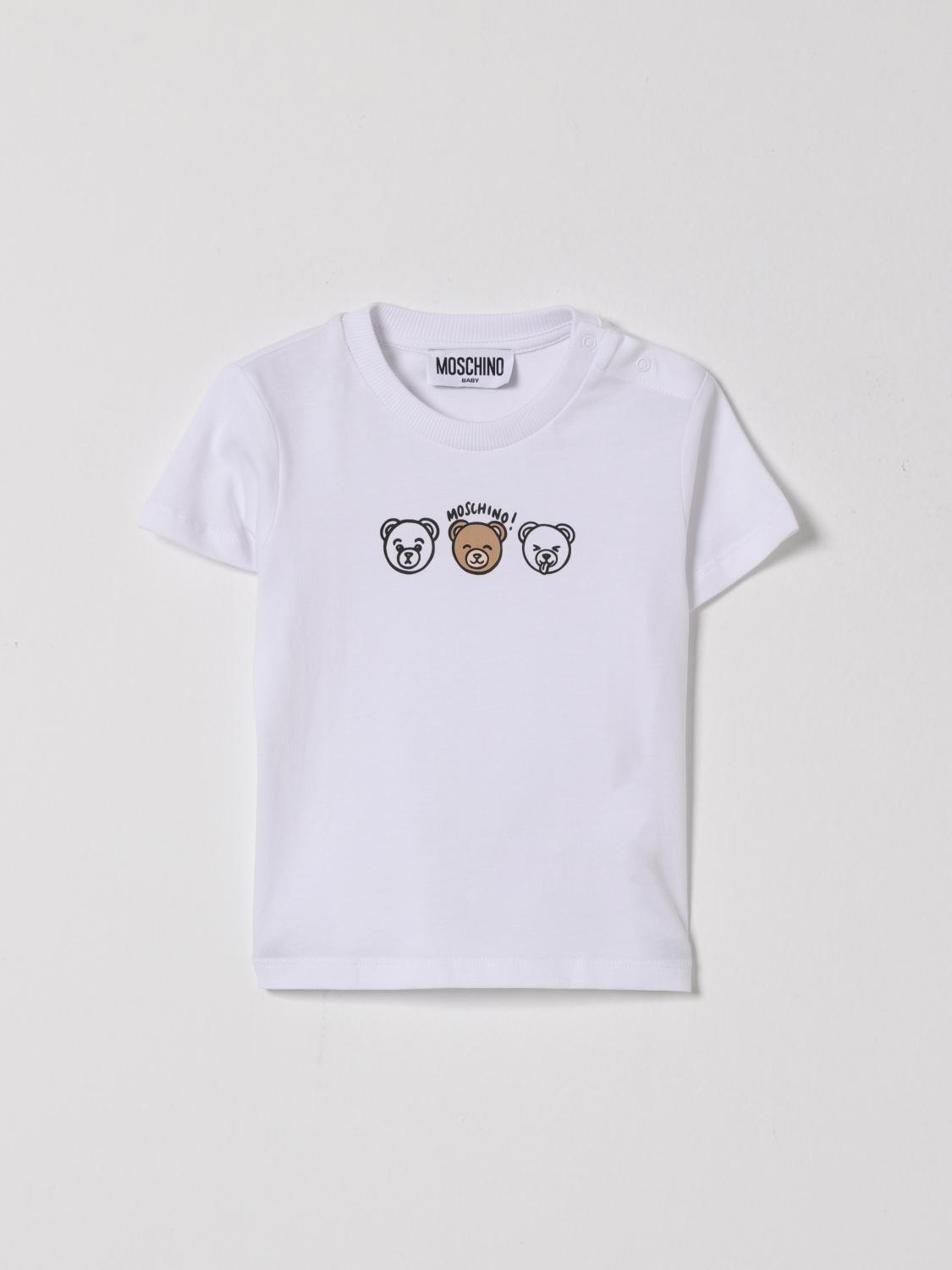 MOSCHINO Basic-T-Shirt aus Baumwolle mit Logo