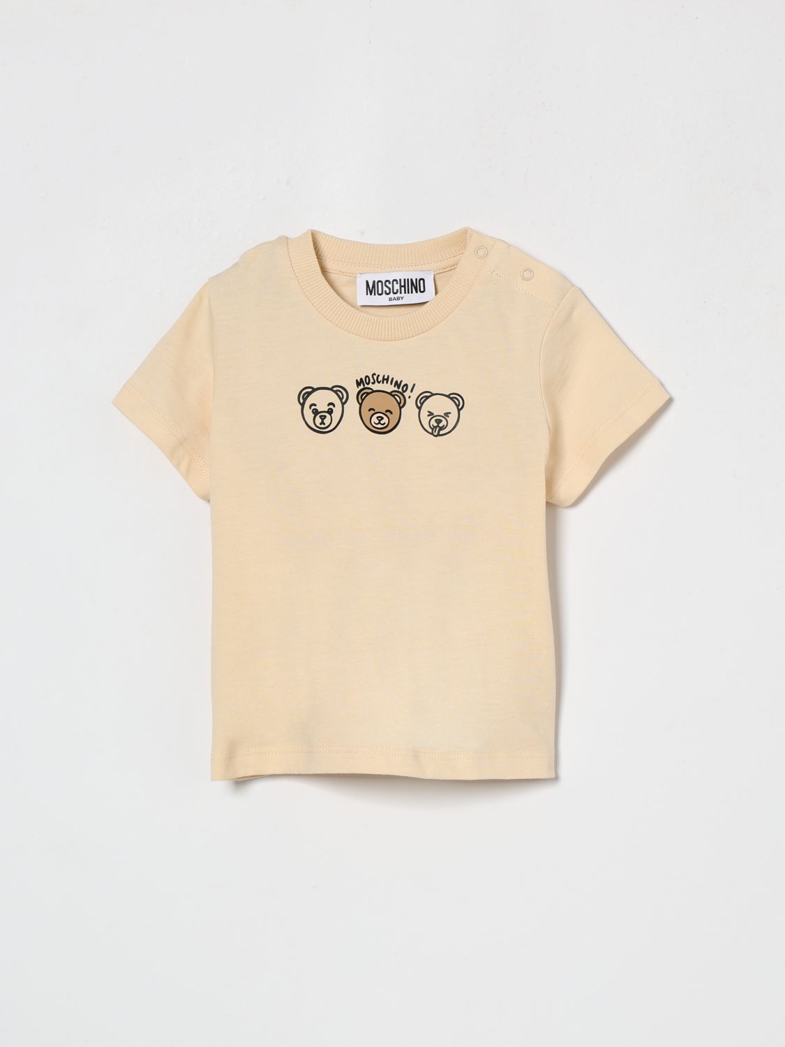 MOSCHINO Basic-T-Shirt aus Baumwolle mit Logo